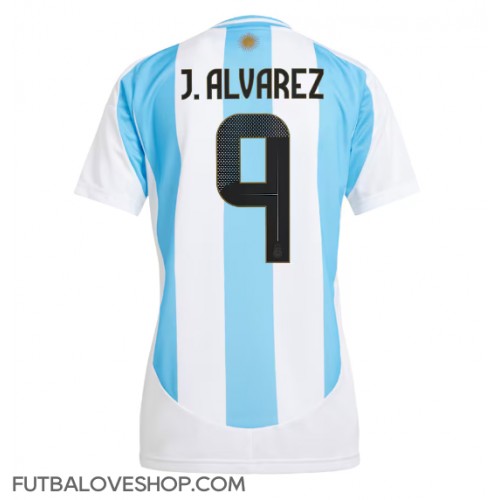 Dres Argentína Julian Alvarez #9 Domáci pre Ženy Copa America 2024 Krátky Rukáv